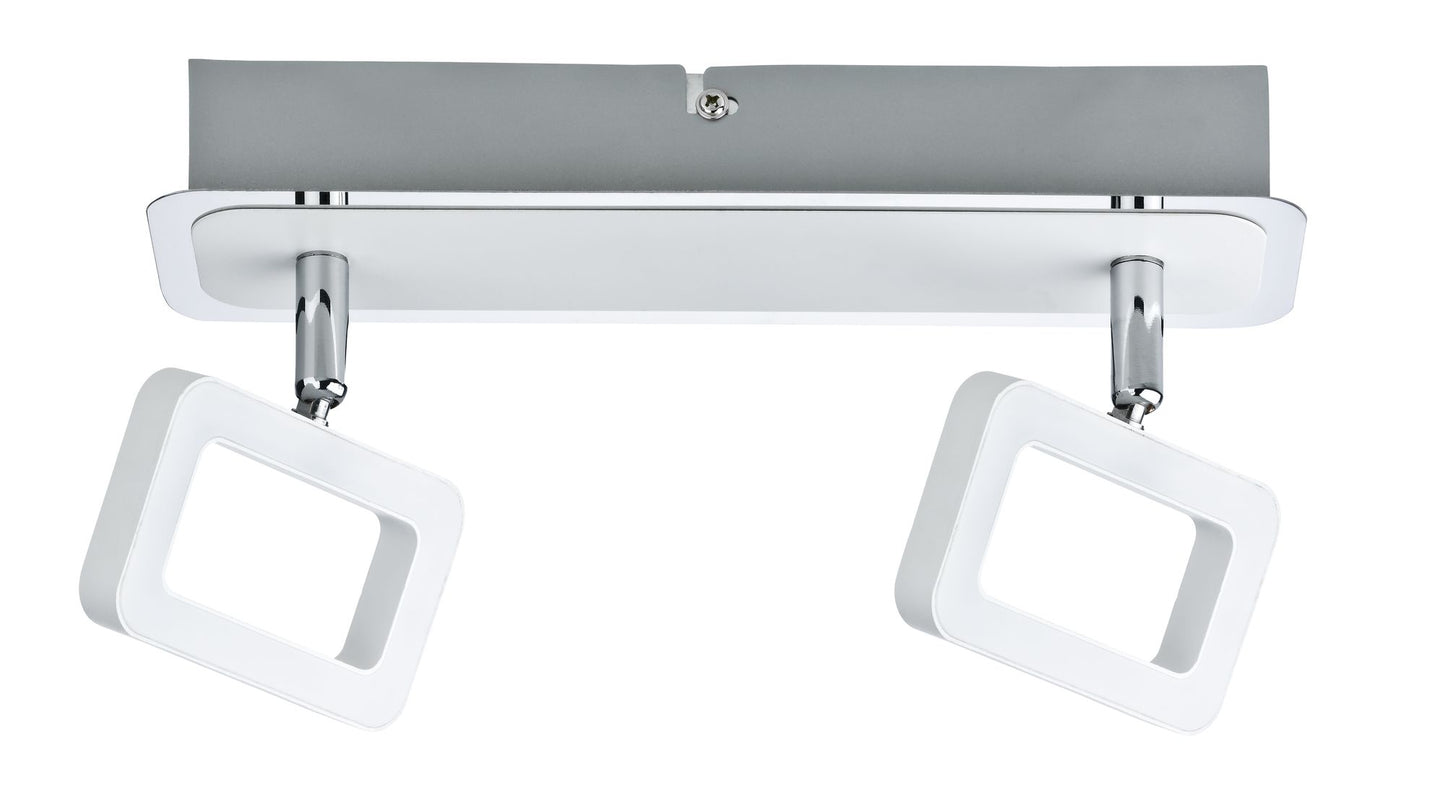 Paulmann Spotlight Frame 2x4,5W Weiß matt/Chrom 230V Metall