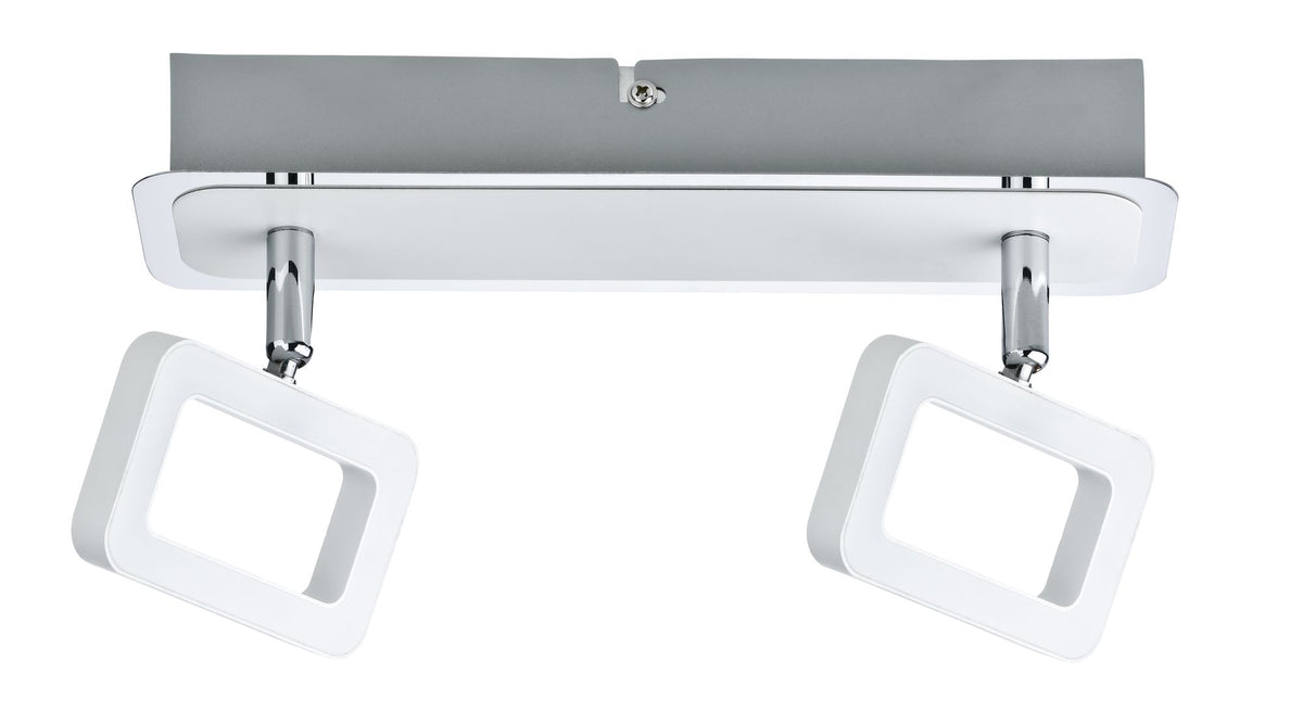 Paulmann Spotlight Frame 2x4,5W Weiß matt/Chrom 230V Metall