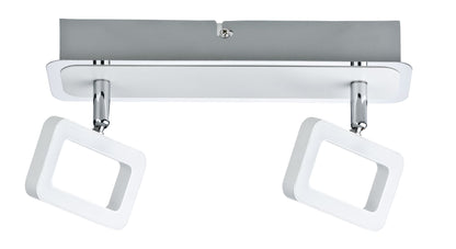 Paulmann Spotlight Frame 2x4,5W Weiß matt/Chrom 230V Metall