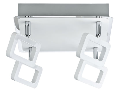Paulmann Spotlight Frame 4x4,5W Weiß matt/Chrom 230V Metall