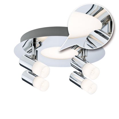 Paulmann Spotlight Lagoon Rondell 1x5W+max4x10W G9 Chrom 230V Metall