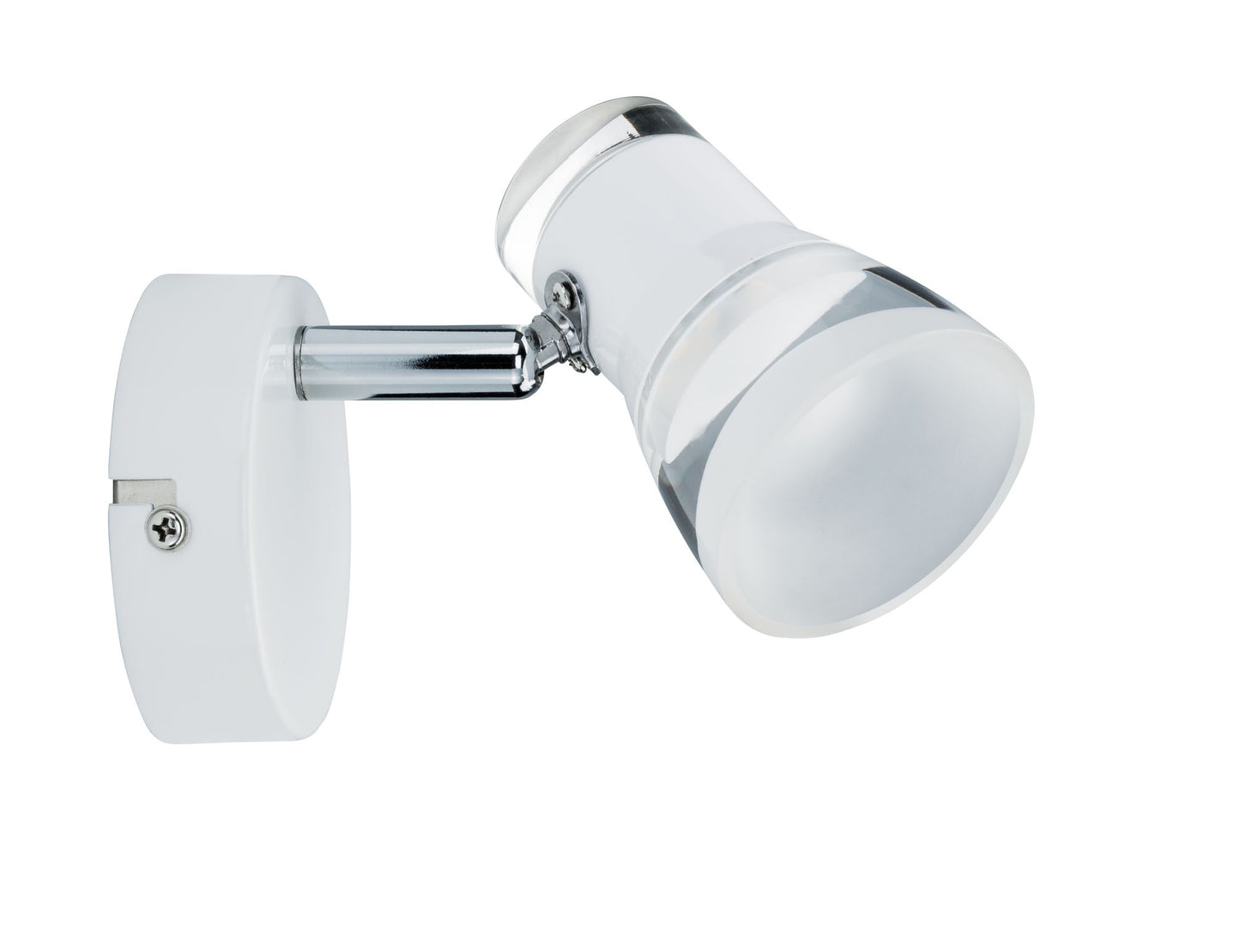 Paulmann Spotlight Clear 1x4,3W Weiß matt/Chrom 230V Metall Acryl