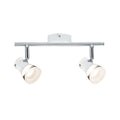 Paulmann Spotlight Clear 2x4,3W Weiß matt/Chrom 230V Metall Acryl