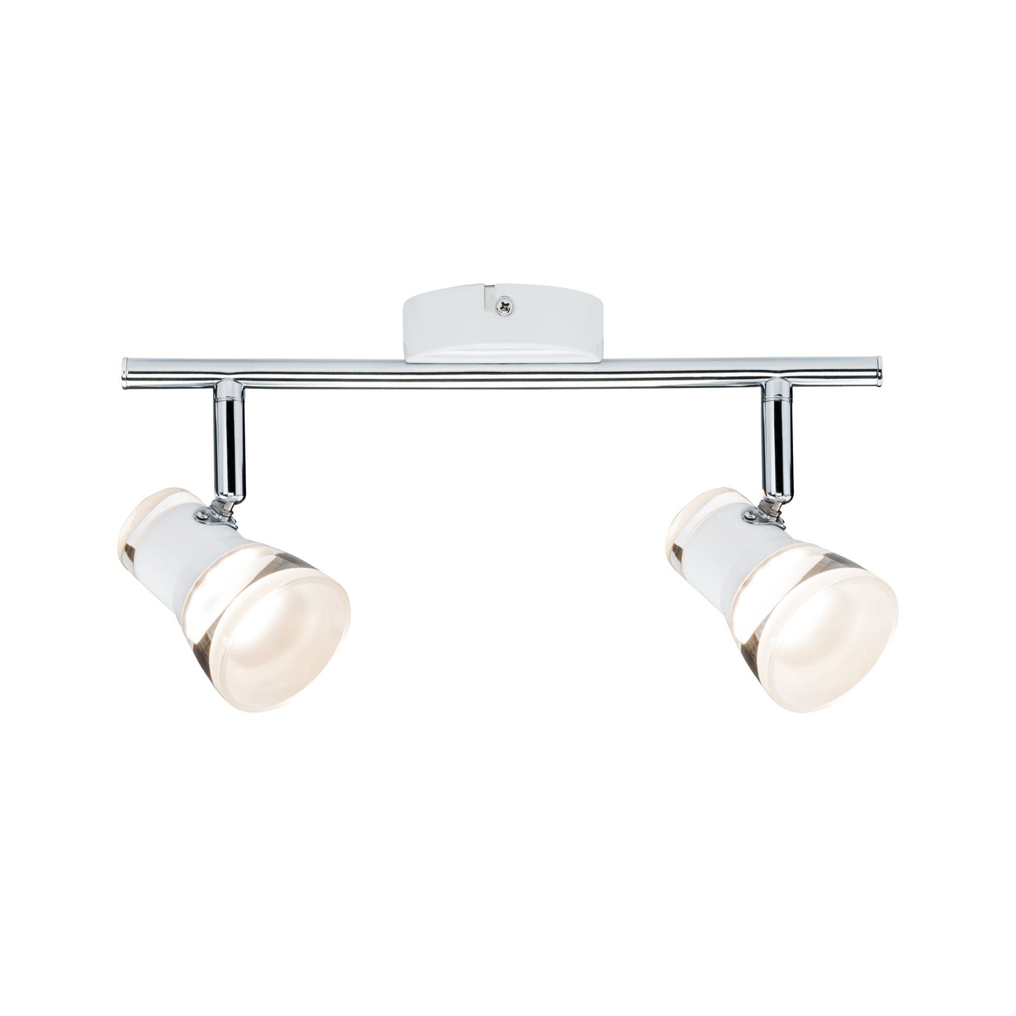Paulmann Spotlight Clear 2x4,3W Weiß matt/Chrom 230V Metall Acryl