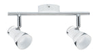 Paulmann Spotlight Clear 2x4,3W Weiß matt/Chrom 230V Metall Acryl