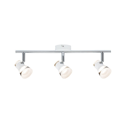 Paulmann Spotlight Clear 3x4,3W Weiß matt/Chrom 230V Metall Acryl
