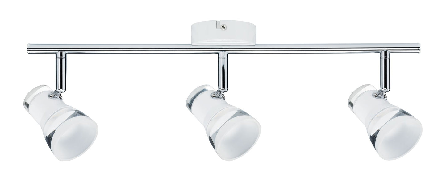 Paulmann Spotlight Clear 3x4,3W Weiß matt/Chrom 230V Metall Acryl