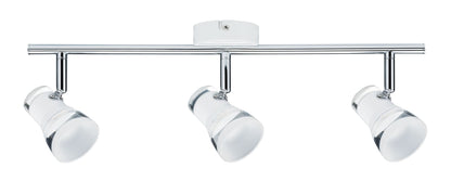 Paulmann Spotlight Clear 3x4,3W Weiß matt/Chrom 230V Metall Acryl