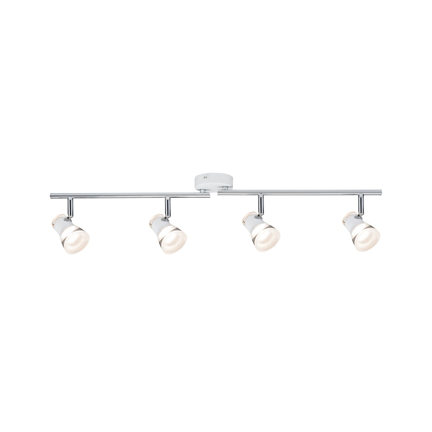 Paulmann Spotlight Clear 4x4,3W Weiß matt/Chrom 230V Metall Acryl