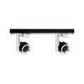 Paulmann Spotlight Turn max 2x10W GU10 Schwarz/Chrom 230V Metall/Kusnststoff