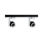 Paulmann Spotlight Turn max 2x10W GU10 Schwarz/Chrom 230V Metall/Kusnststoff