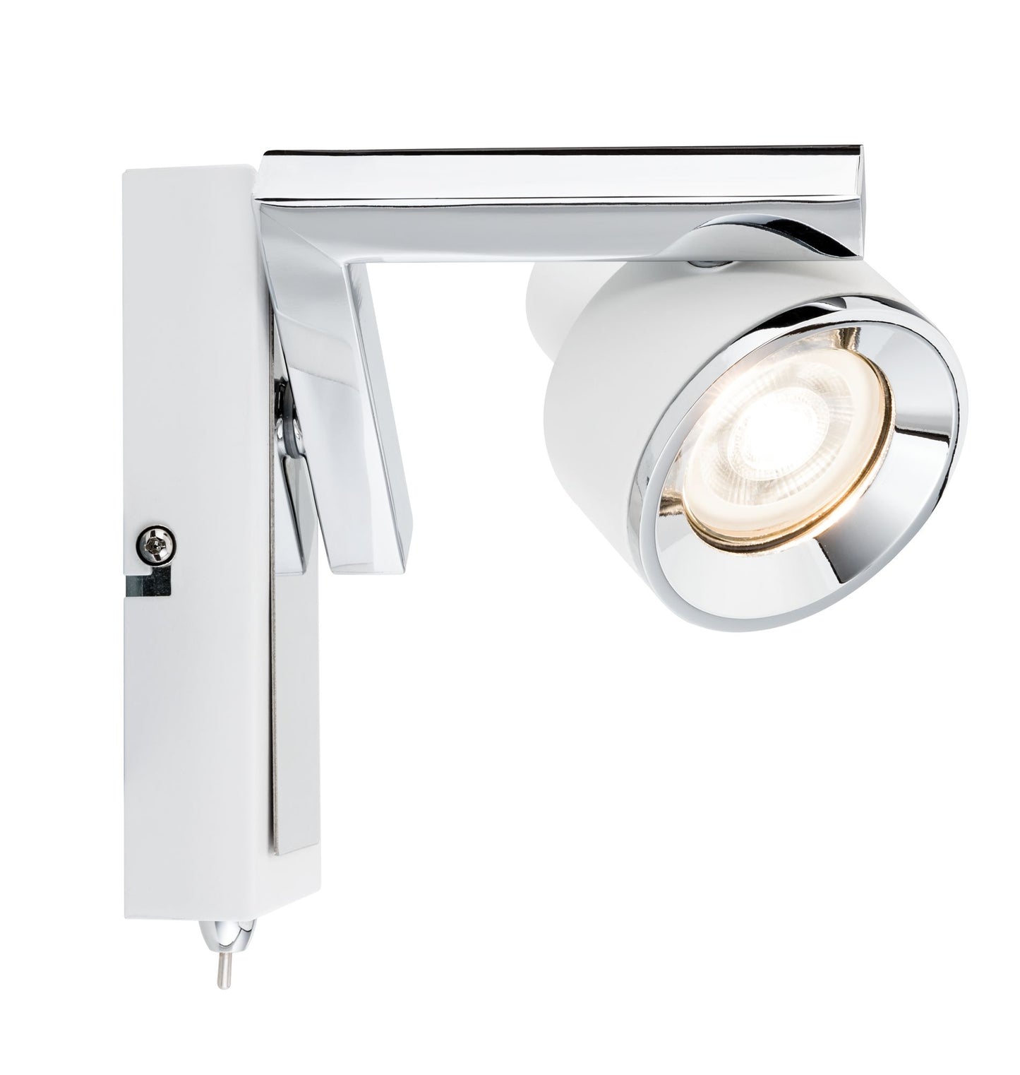 Paulmann Spotlight Turn max 1x10W GU10 Weiß/Chrom 230V Metall/Kusnststoff