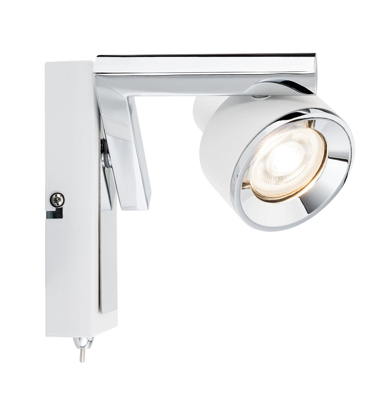 Paulmann Spotlight Turn max 1x10W GU10 Weiß/Chrom 230V Metall/Kusnststoff