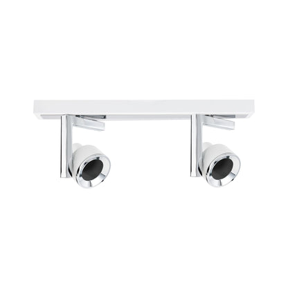 Paulmann Spotlight Turn max 2x10W GU10 Weiß/Chrom 230V Metall/Kusnststoff