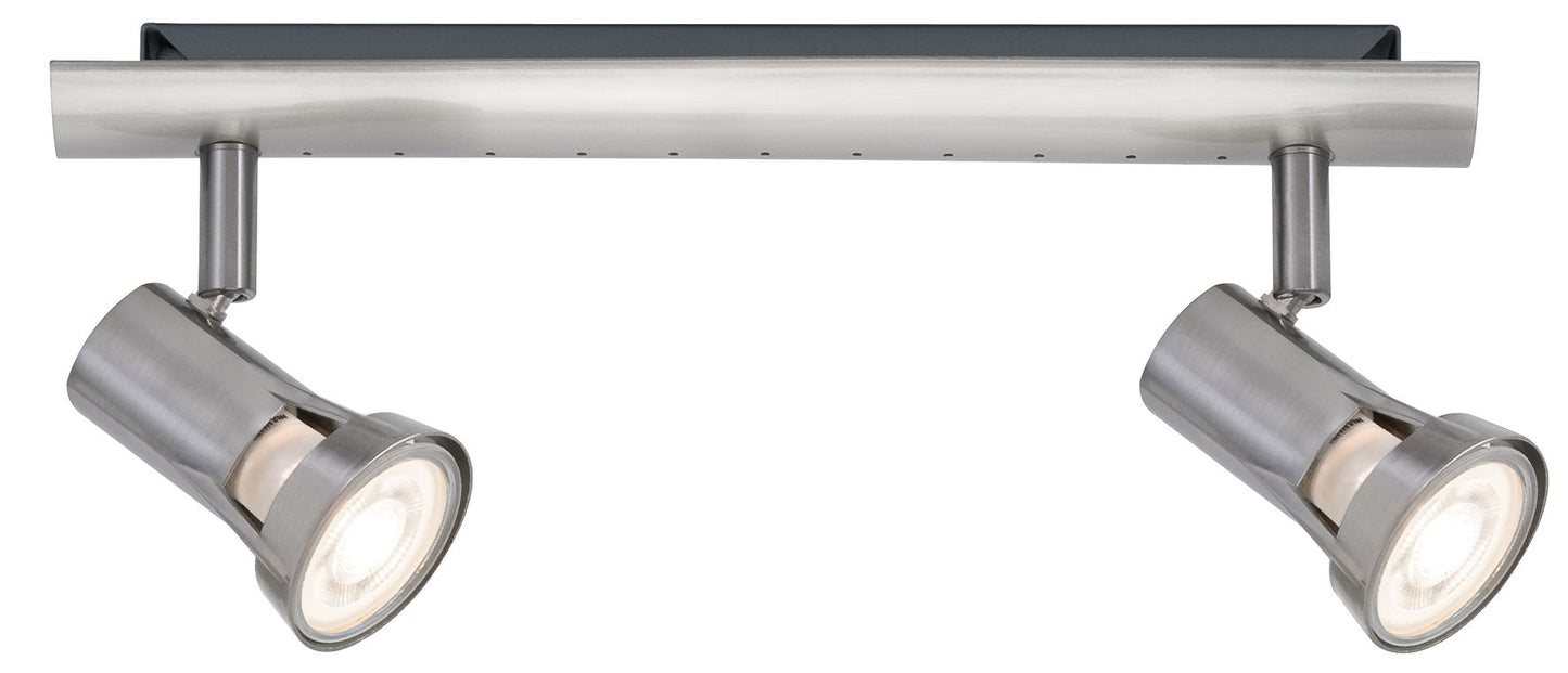 Paulmann Spotlight Teja max 2x10W GU10 Nickel satiniert 230V Metall