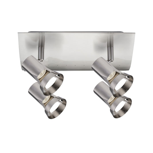 Paulmann Spotlight Teja max 4x10W GU10 Nickel satiniert 230V Metall