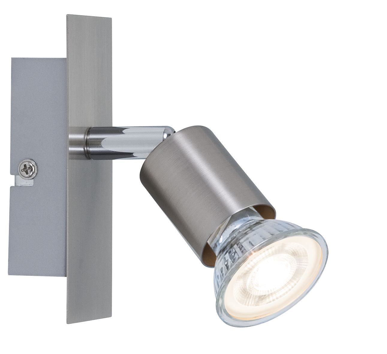 Paulmann Spotlight Georgia max 1x10W GU10 Nickel gebürstet 230V Metall