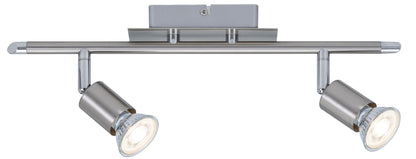 Paulmann Spotlight Georgia max 2x10W GU10 Nickel gebürstet 230V Metall