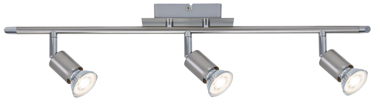 Paulmann Spotlight Georgia max 3x10W GU10 Nickel gebürstet 230V Metall