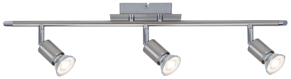 Paulmann Spotlight Georgia max 3x10W GU10 Nickel gebürstet 230V Metall