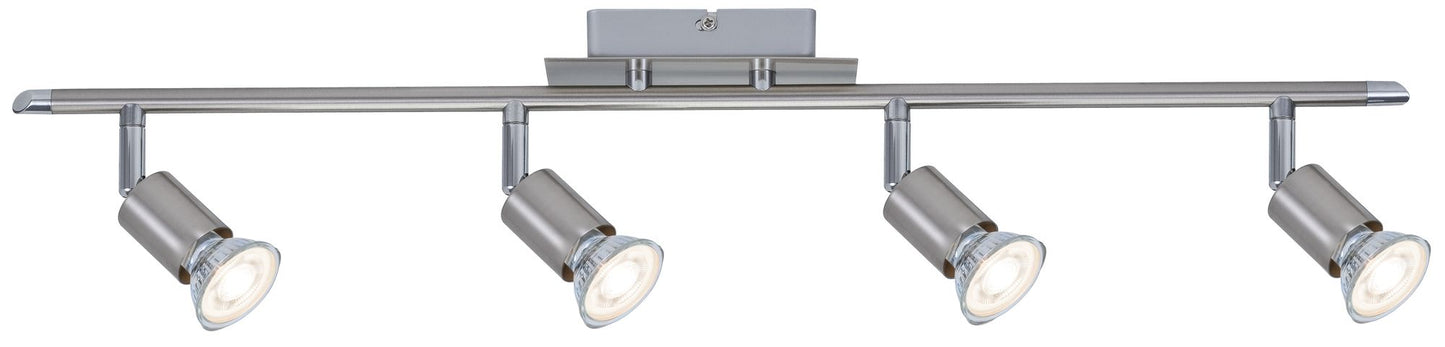 Paulmann Spotlight Georgia max 4x10W GU10 Nickel gebürstet 230V Metall