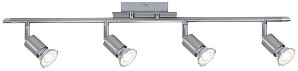 Paulmann Spotlight Georgia max 4x10W GU10 Nickel gebürstet 230V Metall