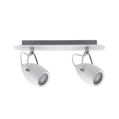 Paulmann Spotlight Drop IP44 max 2x10W GU10 Weiß/Chrom 230V Metall