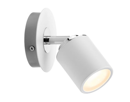 Paulmann Spotlight Tube IP44 max 1x10W GU10 Weiß/Chrom 230V Metall
