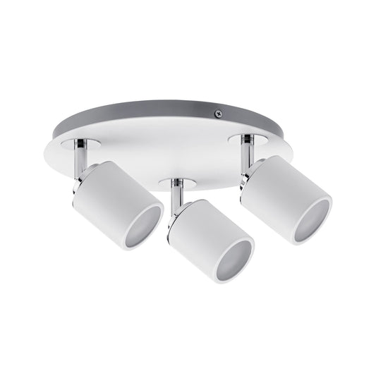 Paulmann Spotlight Tube IP44 Rondell max 3x10W GU10 Weiß/Chrom 230V Metall