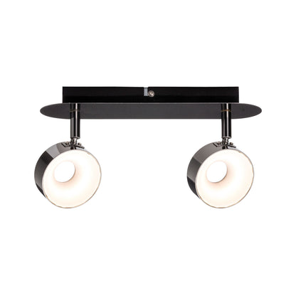 Paulmann Spotlight Funnel 2x6W Schwarzchrom/Chrom 230V Metall dimmbar