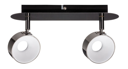 Paulmann Spotlight Funnel 2x6W Schwarzchrom/Chrom 230V Metall dimmbar