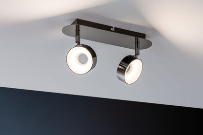 Paulmann Spotlight Funnel 2x6W Schwarzchrom/Chrom 230V Metall dimmbar