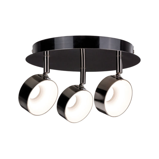 Paulmann Spotlight Funnel 3x6W Schwarzchrom/Chrom 230V Metall dimmbar