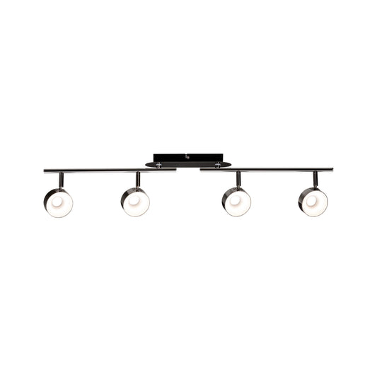 Paulmann Spotlight Funnel 4x6W Schwarzchrom/Chrom 230V Metall dimmbar