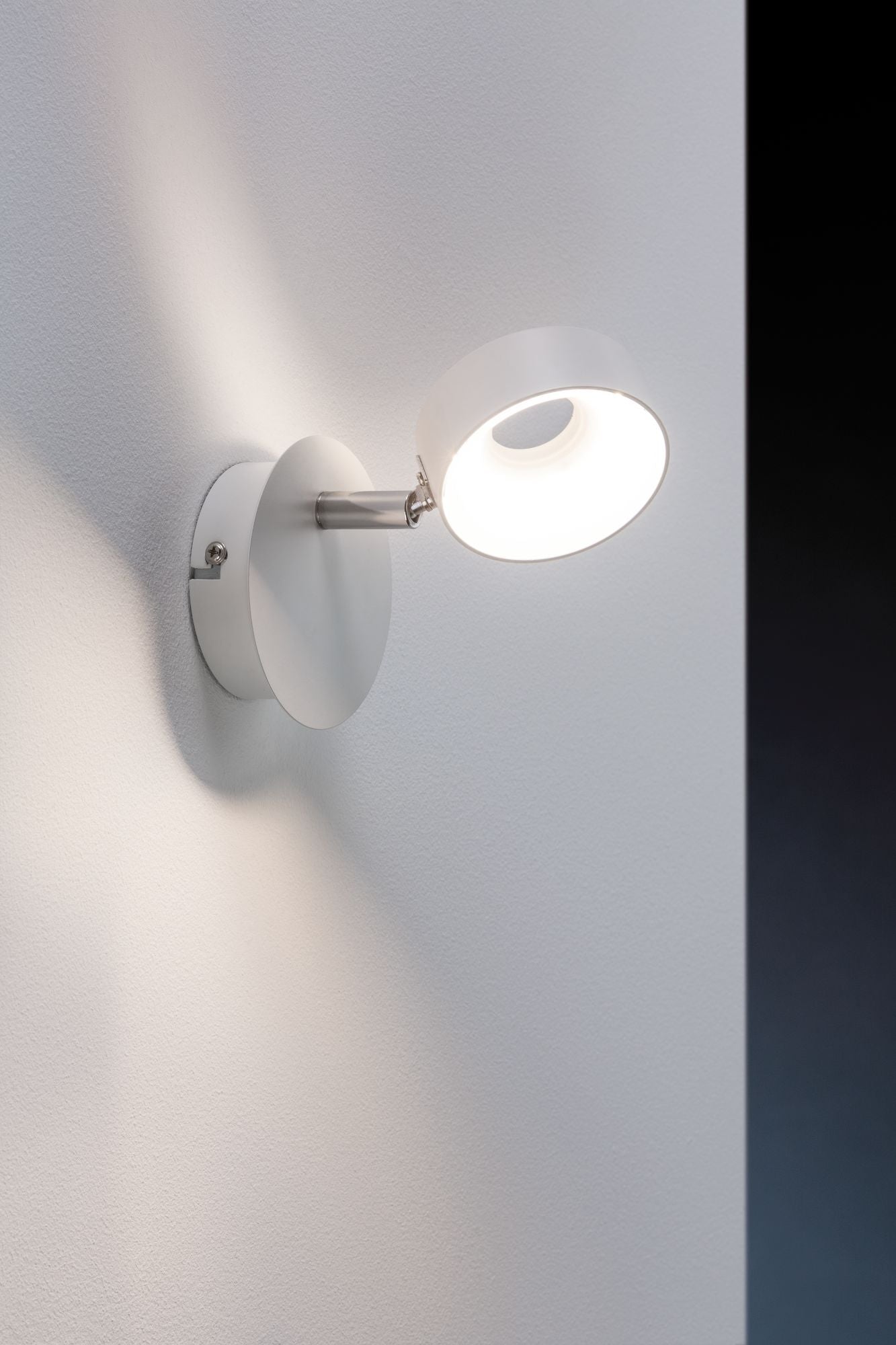 Paulmann Spotlight Funnel 1x6W Weiß matt/Chrom 230V Metall dimmbar