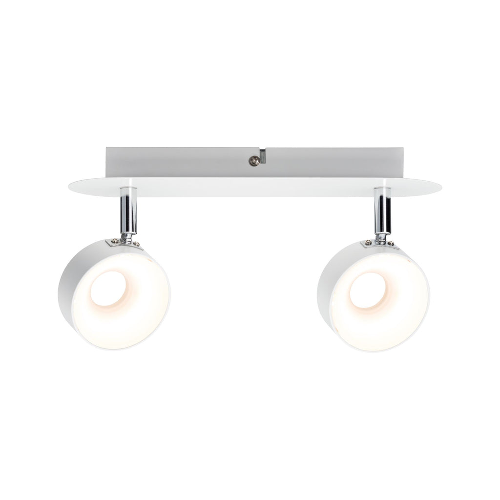 Paulmann Spotlight Funnel 2x6W Weiß matt/Chrom 230V Metall dimmbar