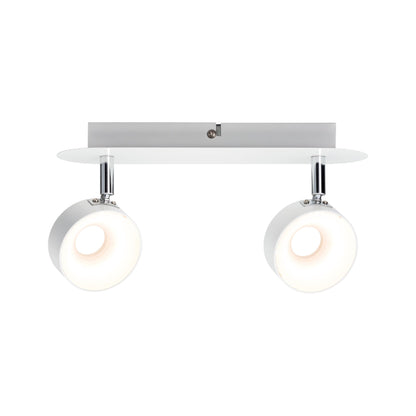 Paulmann Spotlight Funnel 2x6W Weiß matt/Chrom 230V Metall dimmbar