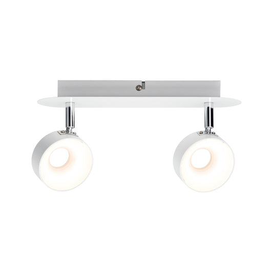 Paulmann Spotlight Funnel 2x6W Weiß matt/Chrom 230V Metall dimmbar