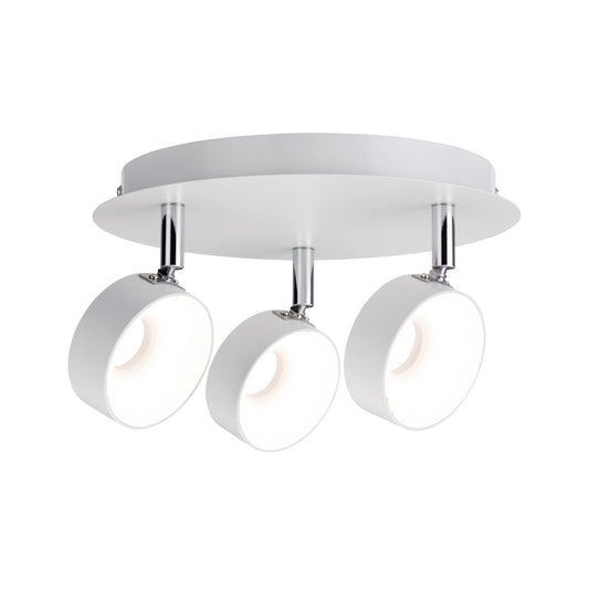 Paulmann Spotlight Funnel 3x6W Weiß matt/Chrom 230V Metall dimmbar