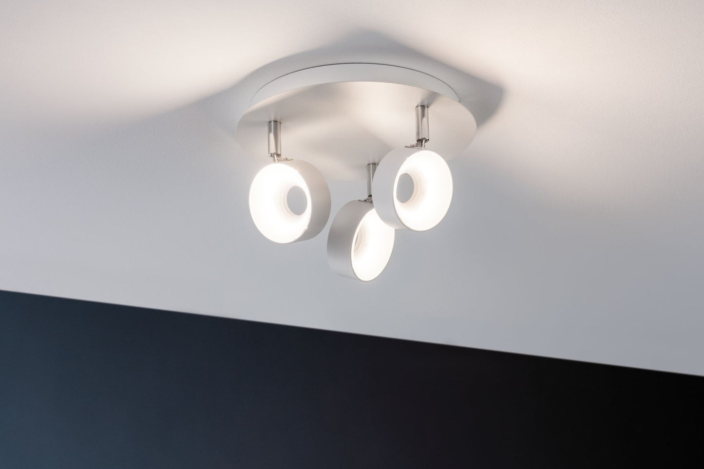 Paulmann Spotlight Funnel 3x6W Weiß matt/Chrom 230V Metall dimmbar