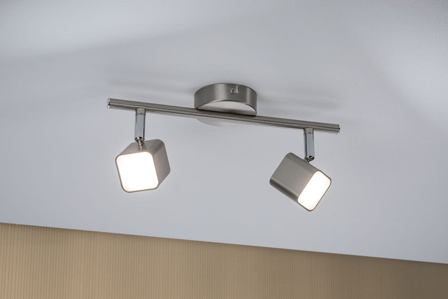 Paulmann Spotlight Cubik 2x4W Eisen geb. 230V Metall/Kunstsoff
