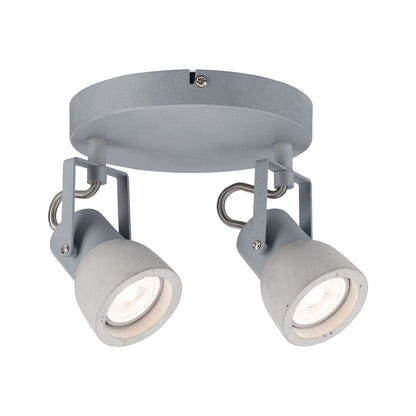 Paulmann Spotlight Ogma max 2x10W GU10 Grau 230V Metall/Beton