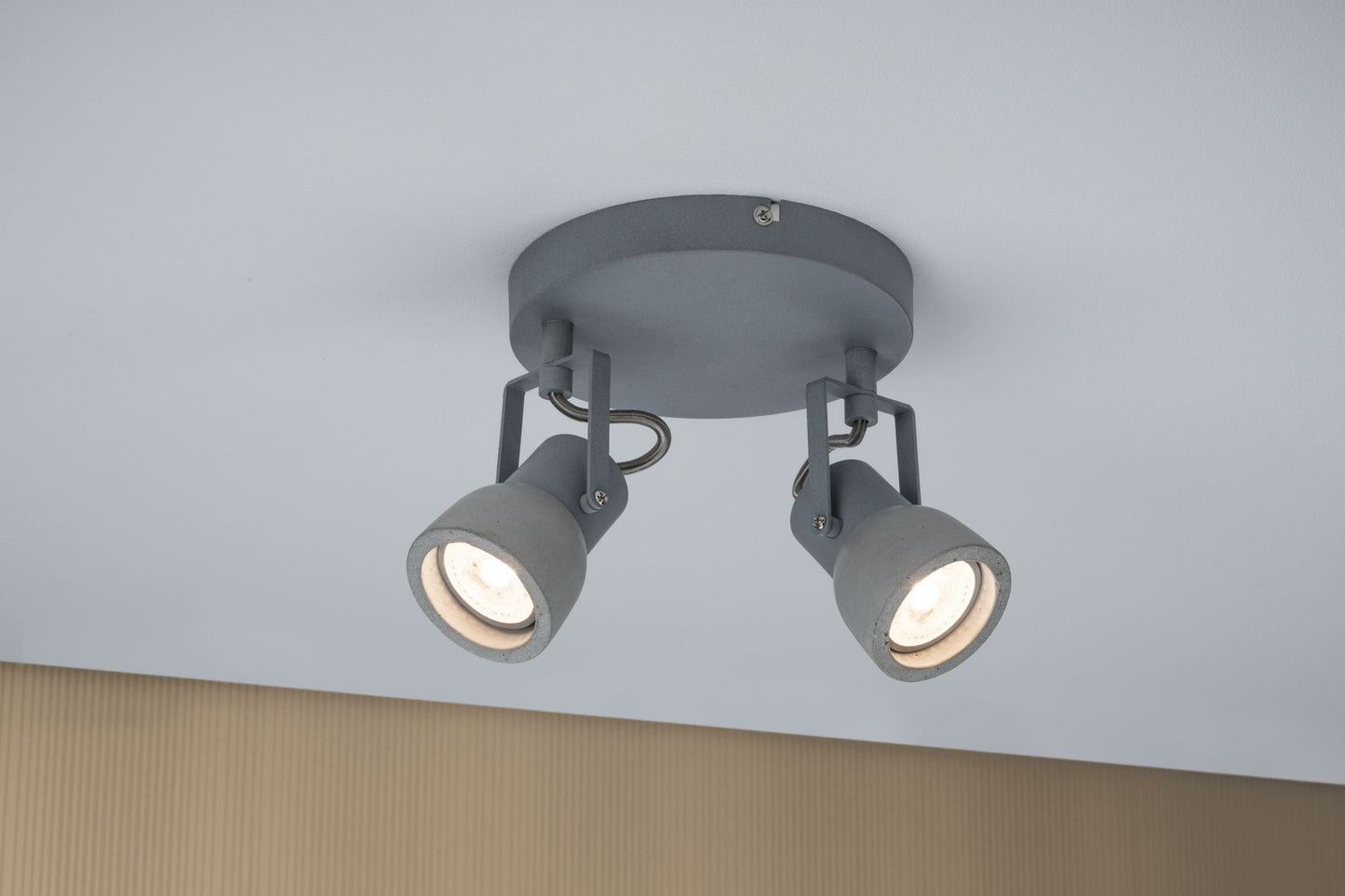 Paulmann Spotlight Ogma max 2x10W GU10 Grau 230V Metall/Beton