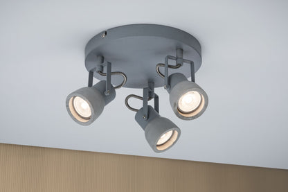 Paulmann Spotlight Ogma max 3x10W GU10 Grau 230V Metall/Beton