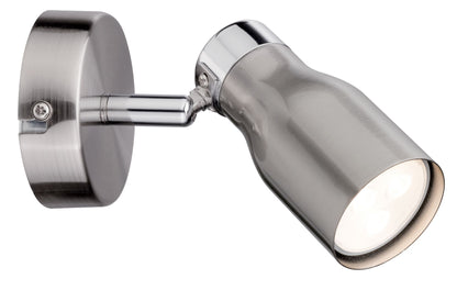 Paulmann Spotlight Meli max 1x10W GU10 Nickel sat 230V Metall ohne Schalter