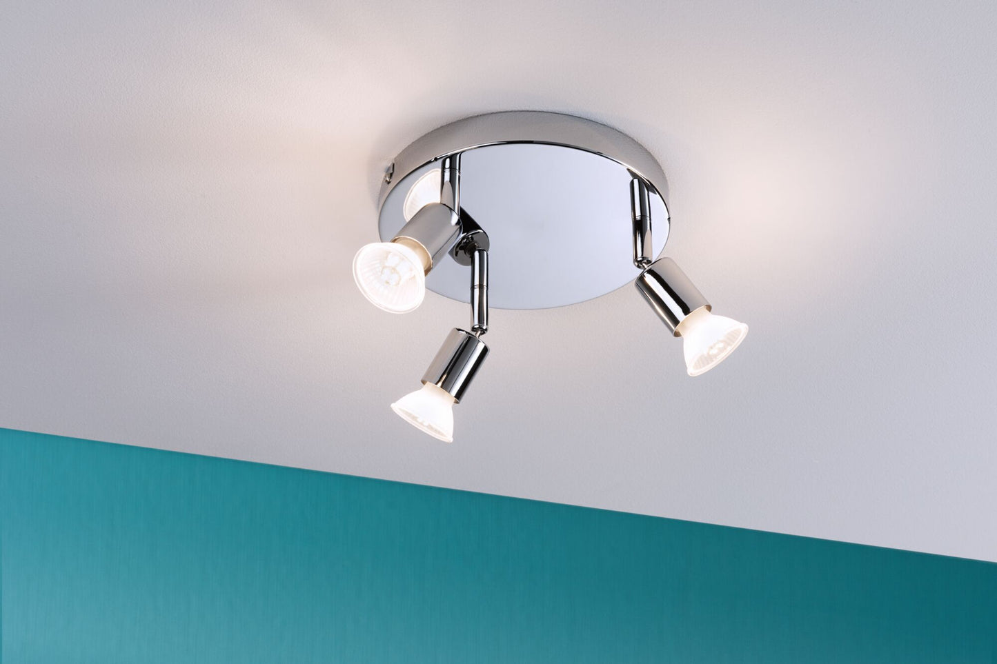 Paulmann Spotlight Carolina IP44 GU10   230V max. 3x10W dimmbar Chrom