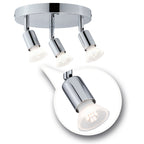 Paulmann Spotlight Carolina IP44 GU10   230V max. 3x10W dimmbar Chrom