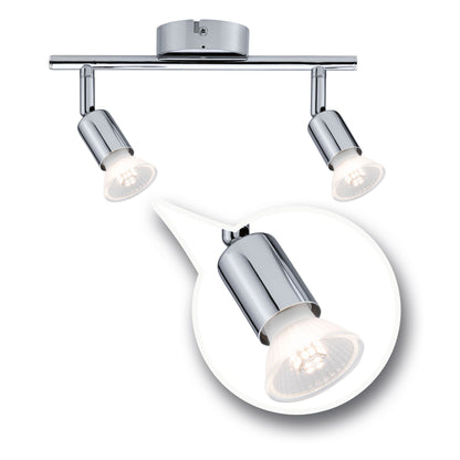 Paulmann Spotlight Carolina IP44 GU10   230V max. 2x10W dimmbar Chrom
