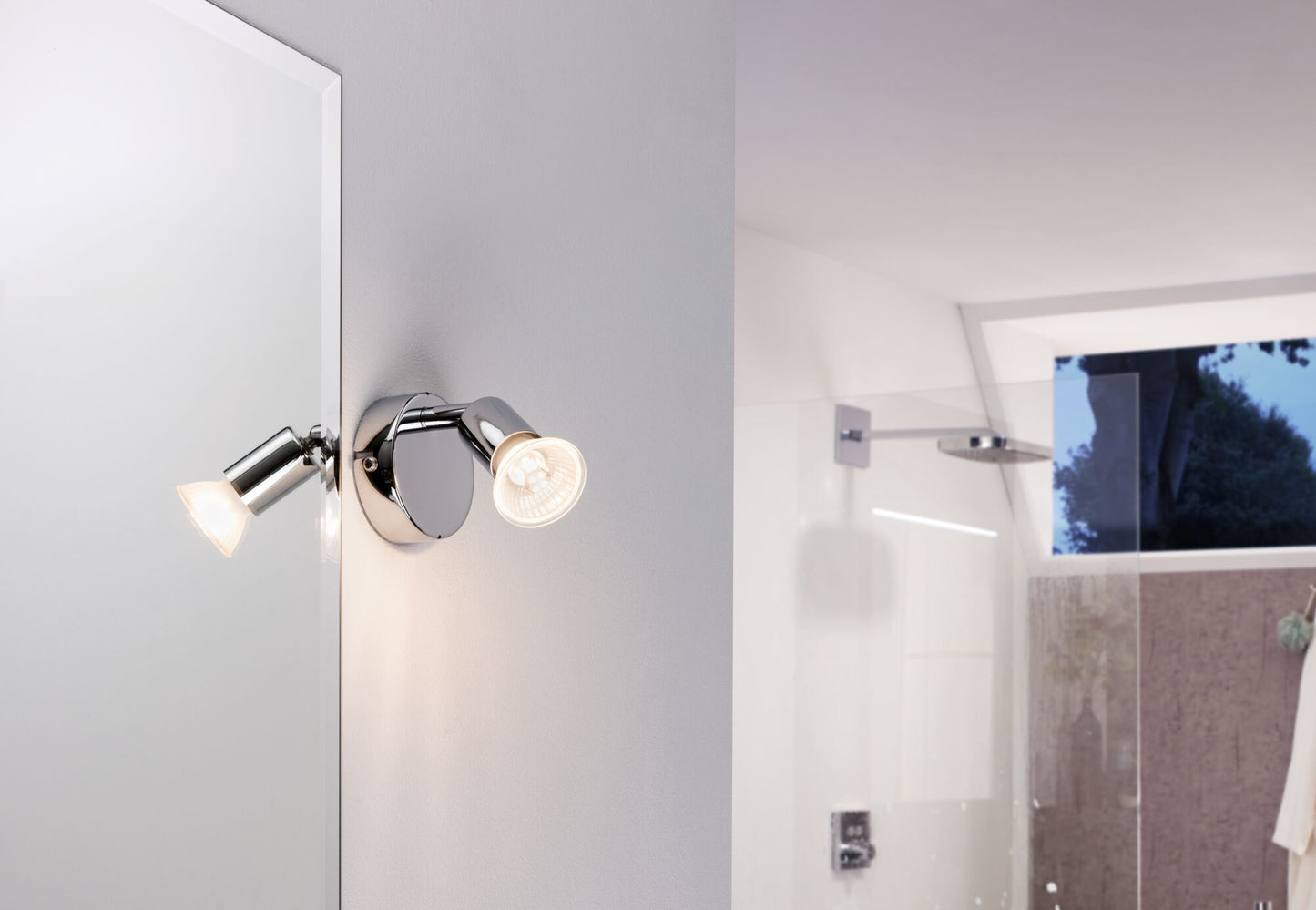 Paulmann Spotlight Carolina IP44 GU10   230V max. 10W dimmbar Chrom