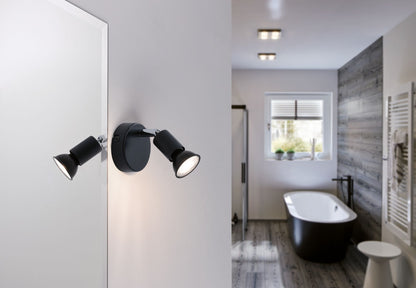 Paulmann Spotlight Carolina IP44 max1x_W GU10 Anthrazit 230V Metall